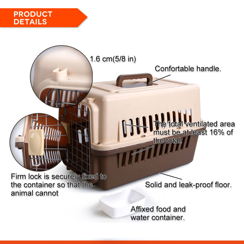 Luxury pet supplies pet carriers airline approved dog cage travel pet carriers travel products