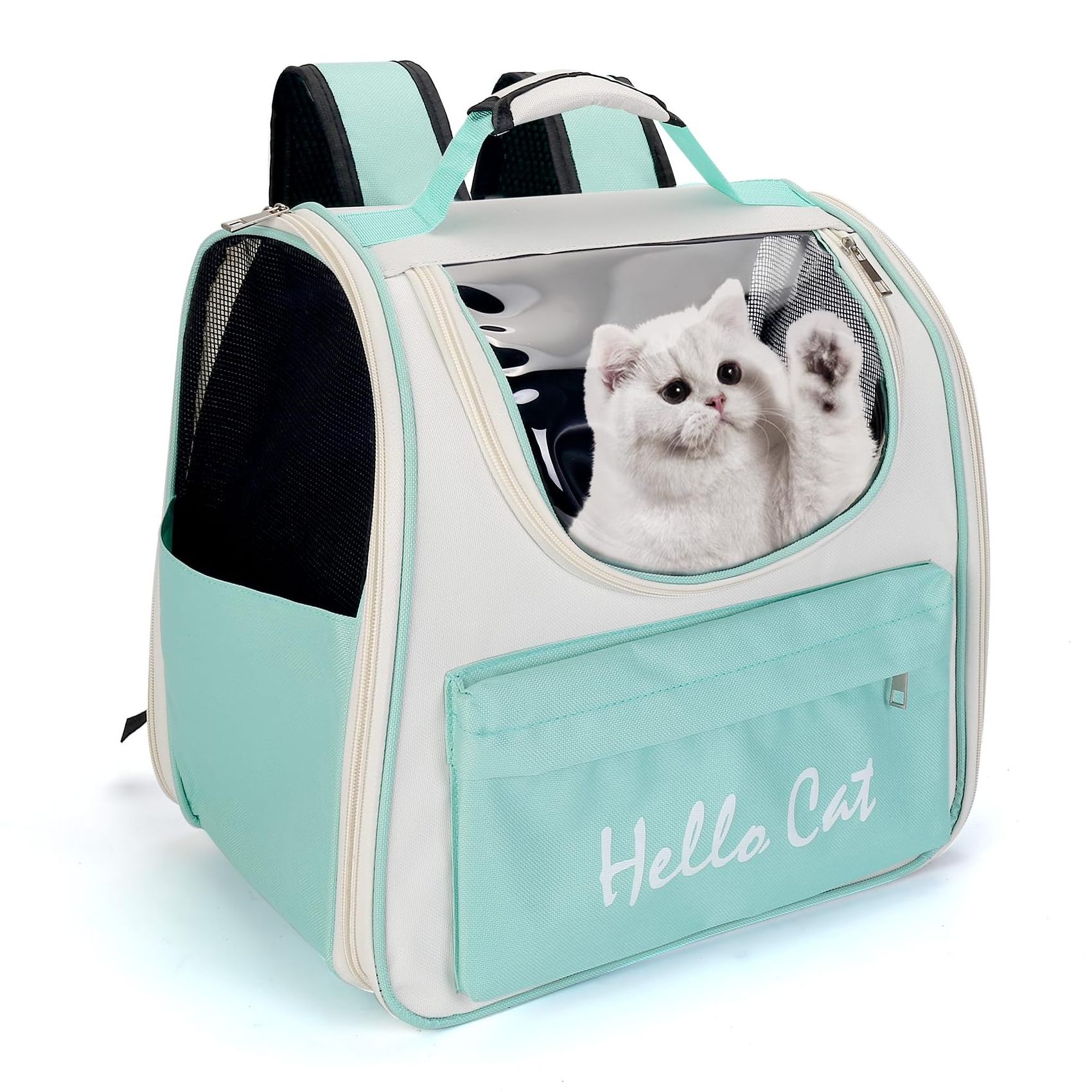 PVC Oxford cloth collapsible cat bag carrier backpack cat bag airline approved pet carrier dog cat travel bag