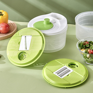 Multifunctional rotating vegetable dryer fruit chopper kitchen sink drain basket Salad spinner