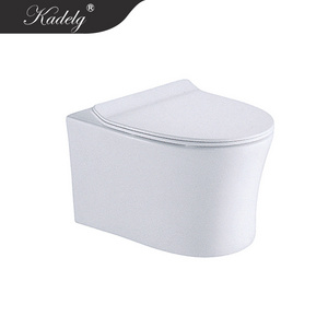 Modern Unique Design Ceramic Toilet Slim Toilet Wall Hang Toilet With A Thin Lid