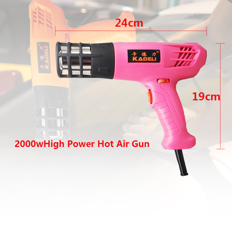 Kadeli 2000w car Vinyl Wrap Temperature Control Heat Guns