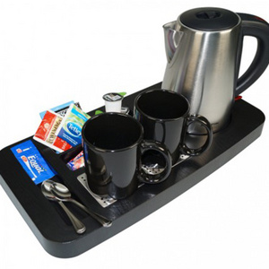 Hot stainless steel electric household/hotel kettle tray set /0.8-1.5L