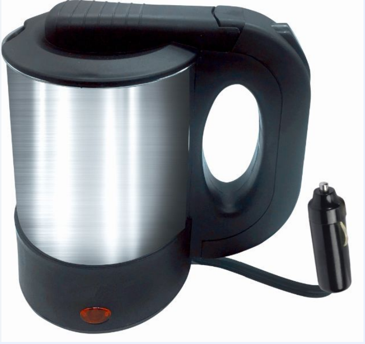 0.5l Mini Stainless Steel 304 Travel Electric Kettle with Dual Voltage 12-24V