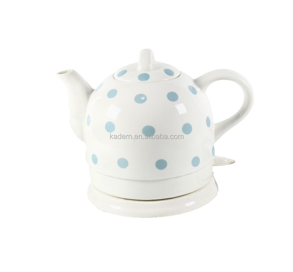 0.8L Modern design ceramic electric water kettle for hotel