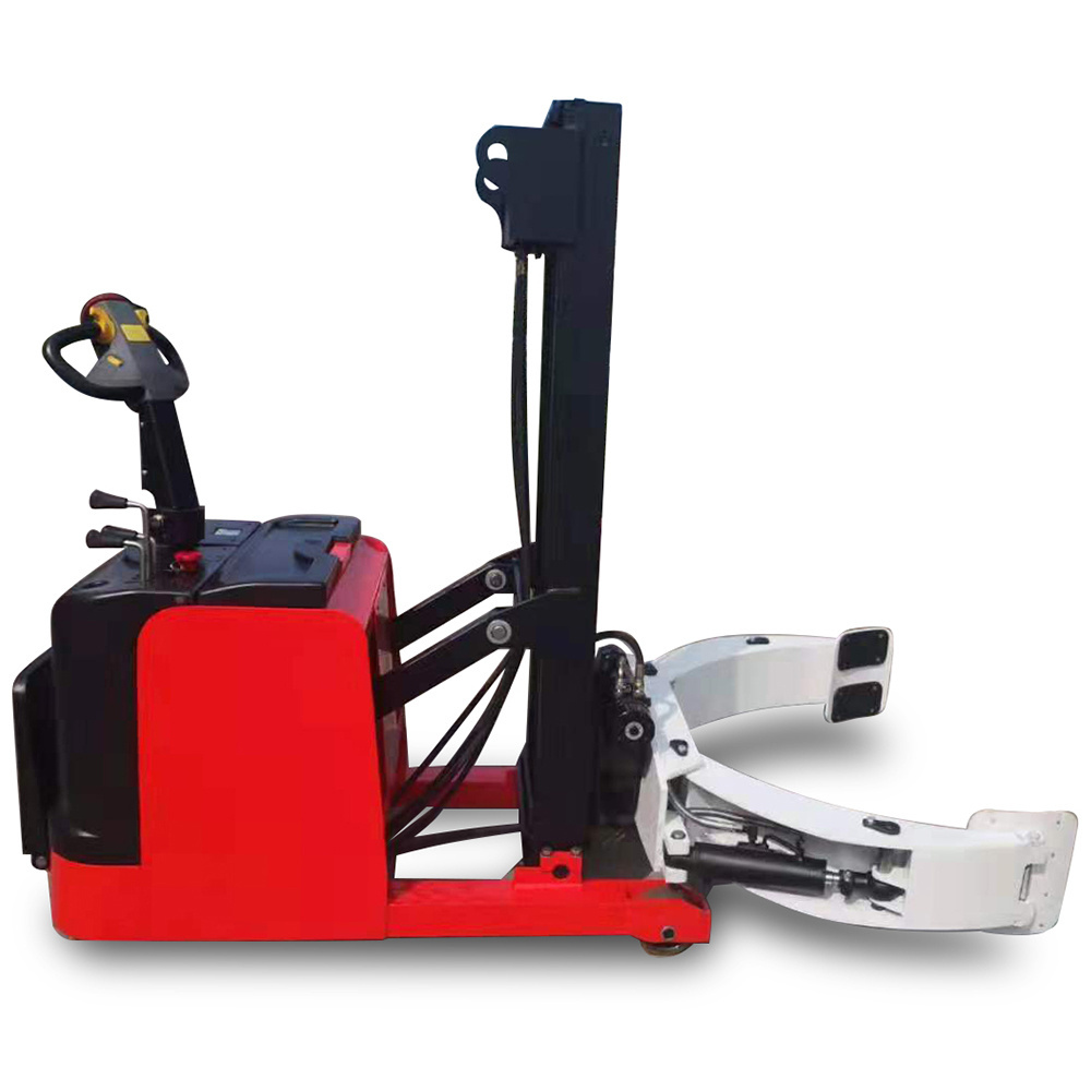 heavy duty Electric forklift with paper roll clamp with optional rotation degree of 90 180 360