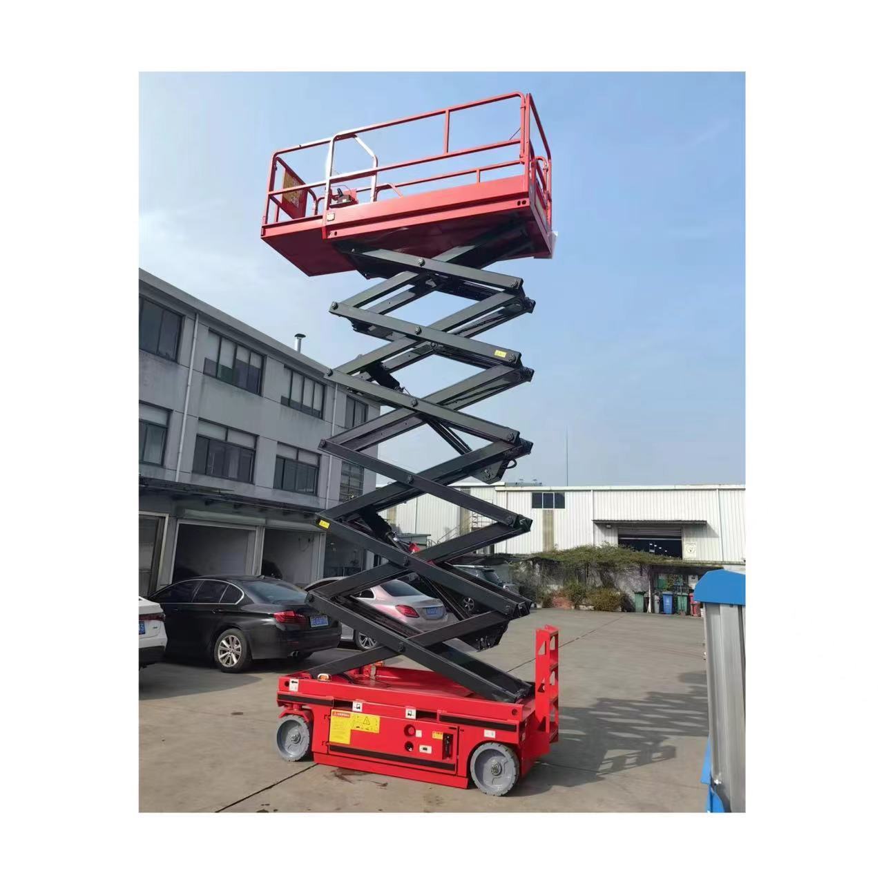 KAD10m 320Kg Electric mobile scissor hydraulic lifting platform for aerial work Mobile platforms