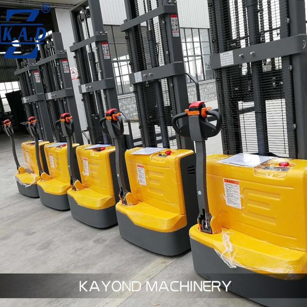 KAD 1000kg Fully Electric Powered Walkie Automatic Pallet Stacker