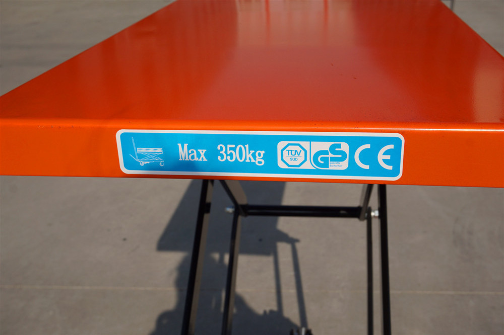 2000kg Hydraulic double scissor Lift Table truck with CE