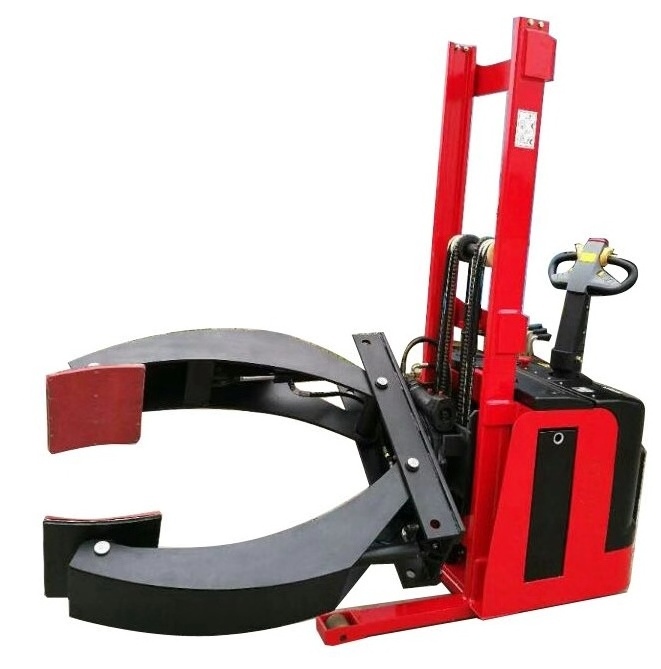 heavy duty Electric forklift with paper roll clamp with optional rotation degree of 90 180 360