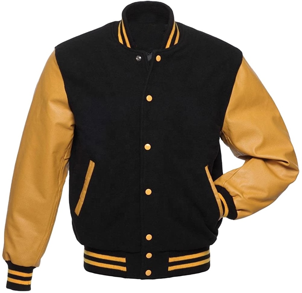 Blue Full Sleeve Wool  Custom Pattern Men Varsity Jacket bomber men jacket wool lettermen jacket