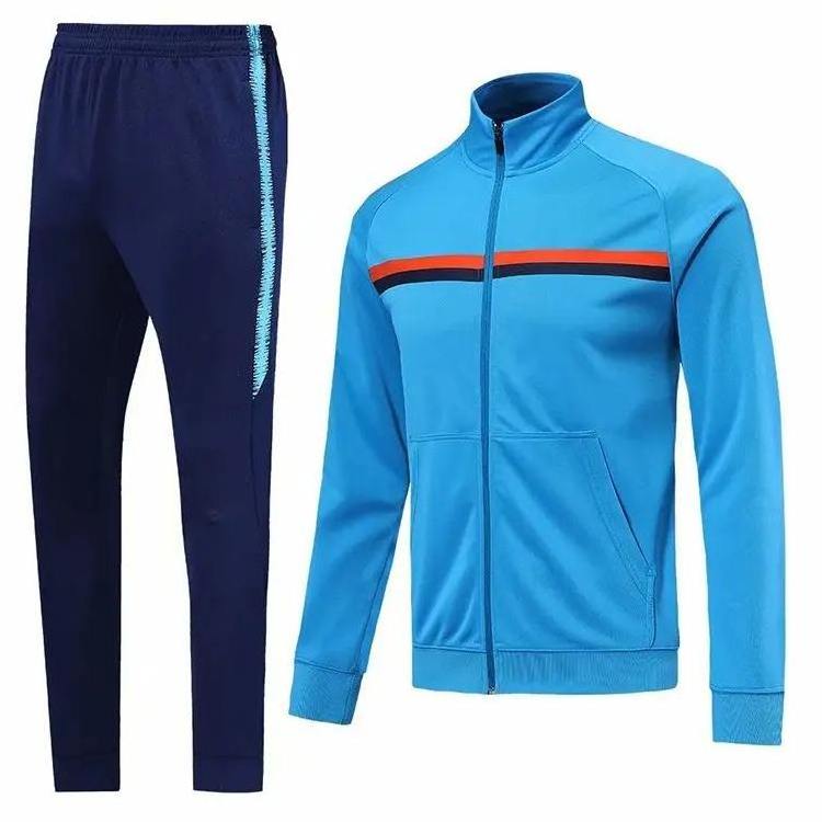 New Arrival Jogging suits Custom Logo Men 100% Cotton Blank Plain Tracksuits and Sweat Suits Two Piece Zipper Man Tracksuits Set