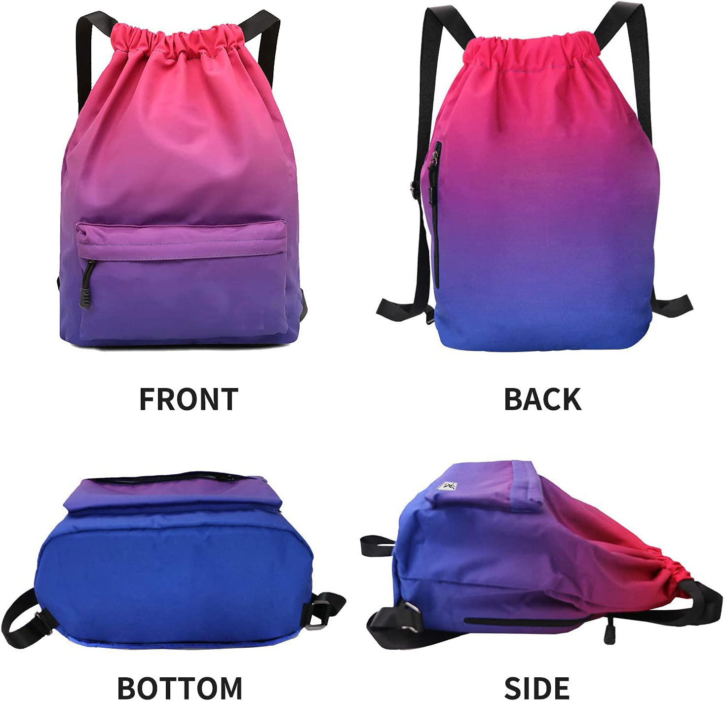 Cotton Canvas Drawstring Bag Durable backpack