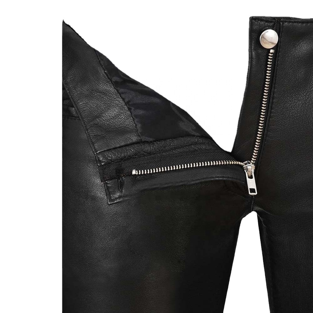 High Quality Genuine Leather Women's Pant Sheep Skin Black Color Leather Pants With Best Price High Quality leather Pant