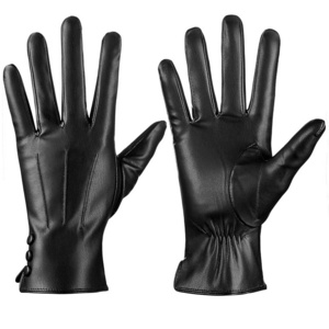 Leather gloves from Pakistan Touch Screen Texting Finger Wool Lined Outdoor Fashion Dress Gloves