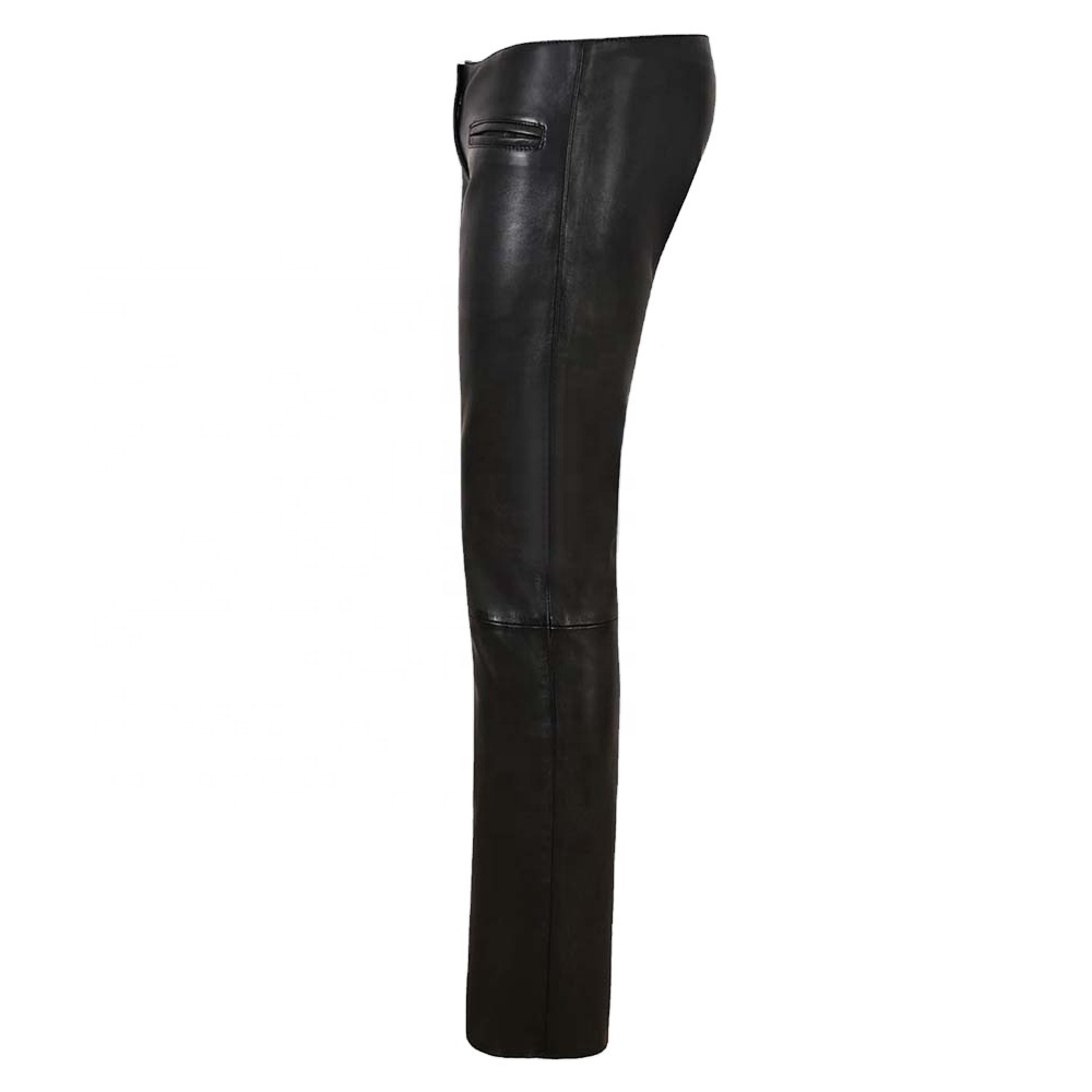 High Quality Genuine Leather Women's Pant Sheep Skin Black Color Leather Pants With Best Price High Quality leather Pant