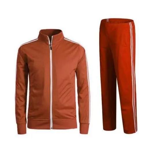 New Arrival Jogging suits Custom Logo Men 100% Cotton Blank Plain Tracksuits and Sweat Suits Two Piece Zipper Man Tracksuits Set