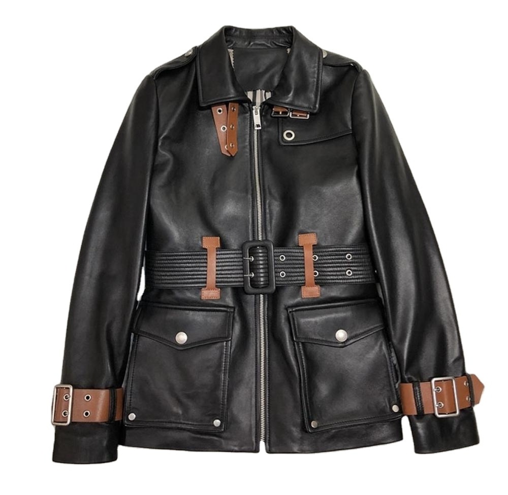 Ladies Leather fashion jacket/ladies jacket/fashion jacket