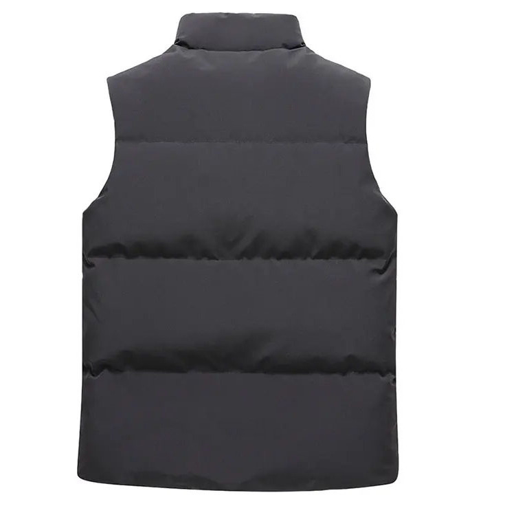 Sport Vest Wholesale Unisex Breathable Stand Collar Down Puffer Warm Vest for Men Gym  Wear Men Waistcoat