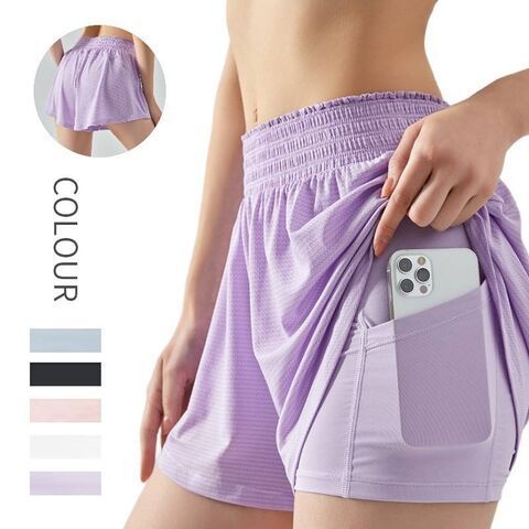 Popular Choice Women High Waist Pleated Tennis Skirts Mini Summer Ladies Workout Running Shorts with Pockets Golf Skirt