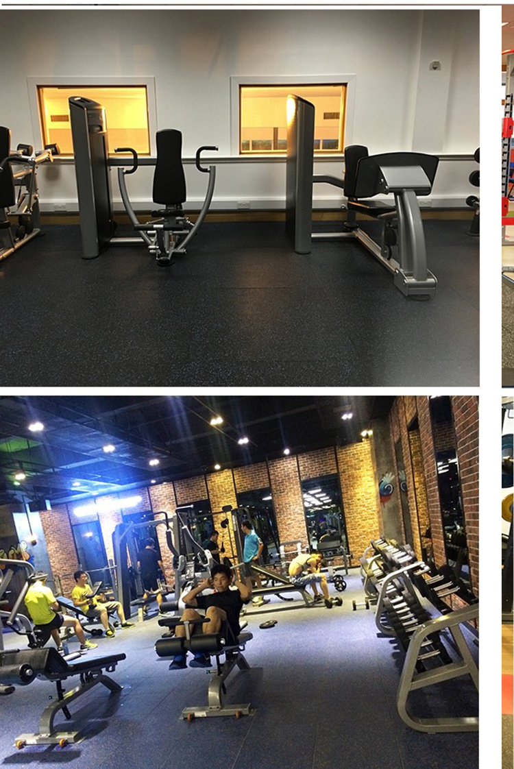 Factory HotFactory Sale Shock Absorption Eco-friendly Anti-slipping Gym Rubber Flooring tiles