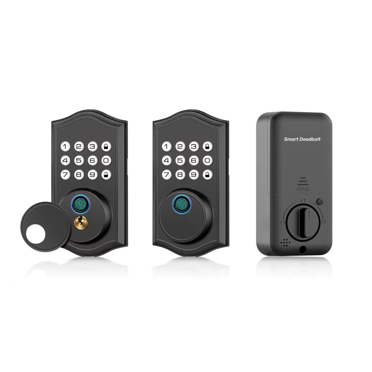 Kadonio China Factory Exterior Electric Fingerprint Key Card Mechanical Main Door Digital locks Smart For Homes