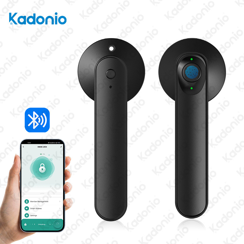 Kadonio Safe Hotel Digital Mortise Smart Electronic Front Fingerprint Door Lock With Doorbell Outdoor