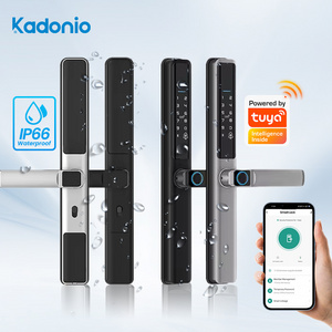 Kadonio Custom Cheap Commercial Use Narrow Type Roller Mortise Digital Smart Sliding Aluminium Door Hook Lock Set