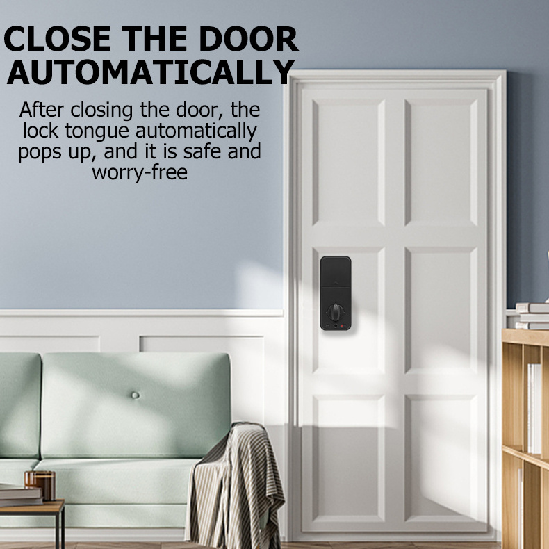 Kadonio Smart Deadbolt Locks of Tuya BLE App Biometric Fingerprint Password Keyless Entry Front Door Lock