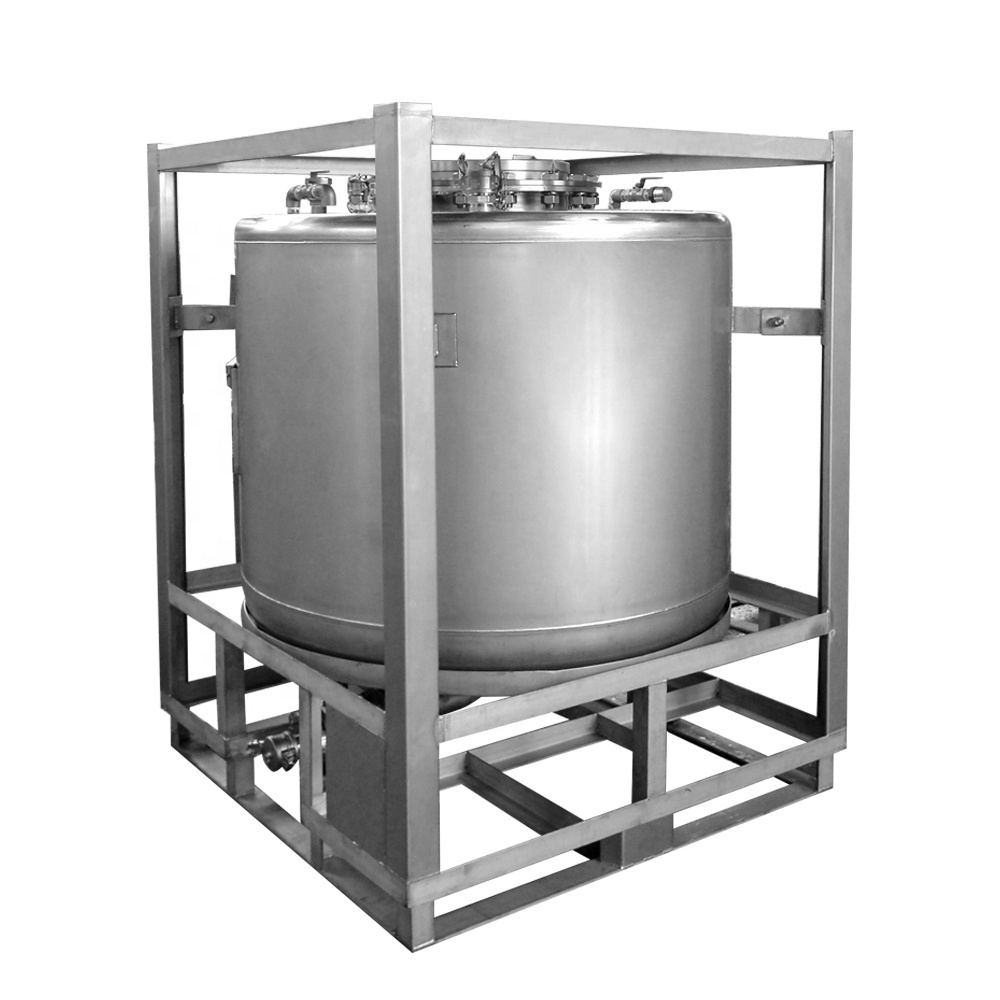 550 Gallon Milk Storage Equipment Tote Tank Stainless Steel 304 316 Metal Container with lid