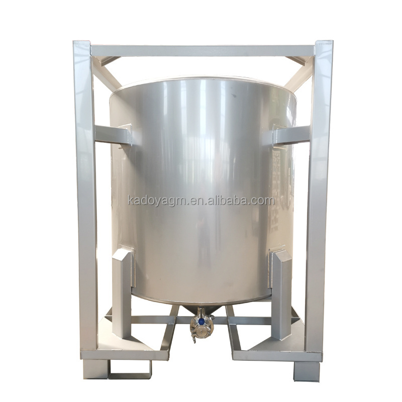 Manufacturer 1000L UN Certificate Chemical Raw Material Liquid Storage Tank Stainless Steel IBC Tote Tank