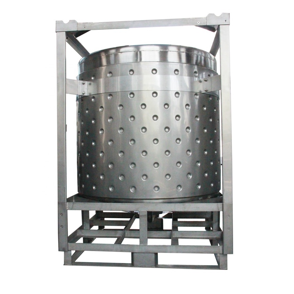 Customized 1000L Stainless Steel Electrolyte Storage Tank Acid Assistant IBC Tank