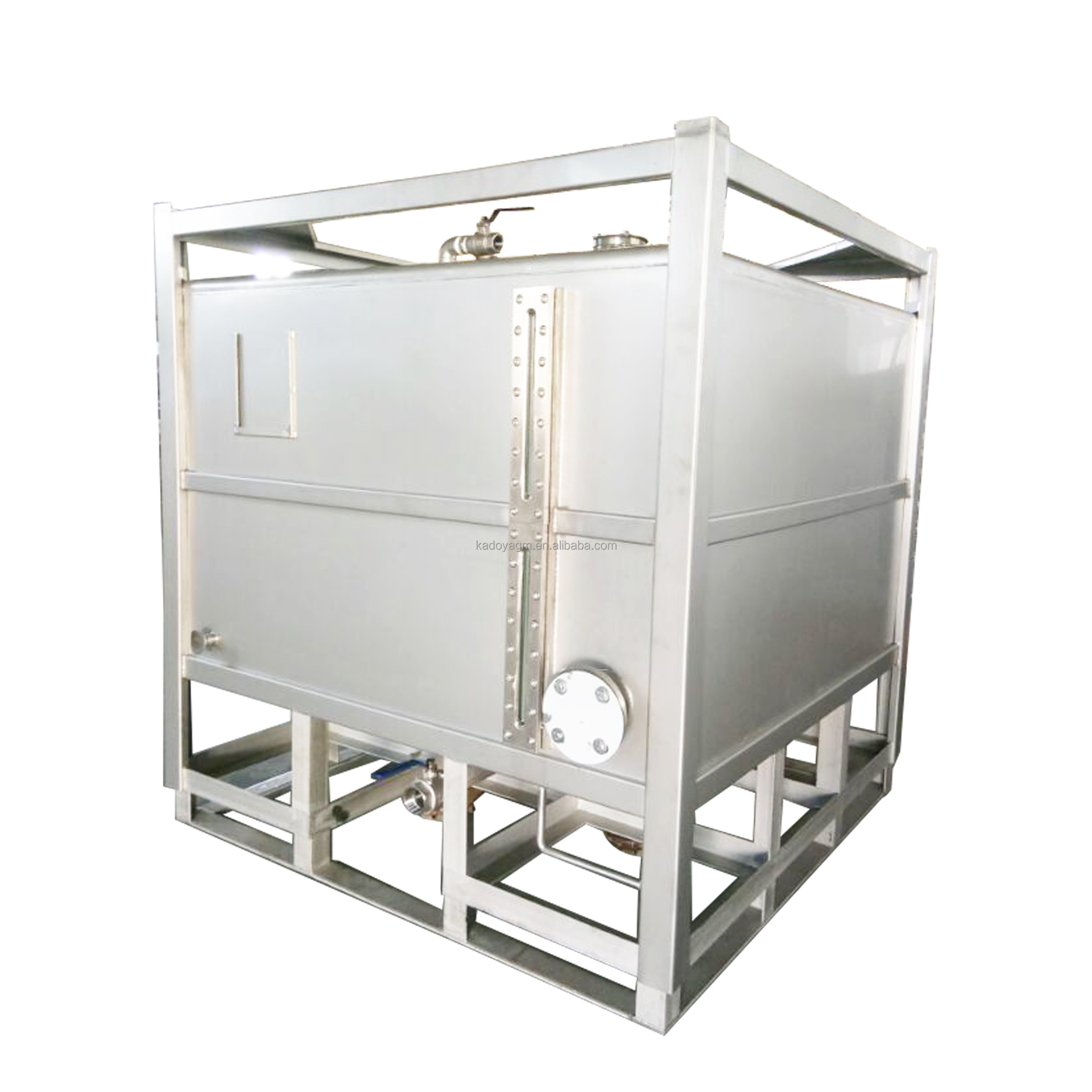 UN Certificate Stainless Steel 550 Gallon Stainless Steel IBC Tank