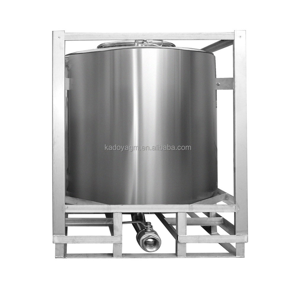 Factory Price 1000L Lithium Battery Electrolyte Tank 316L Stainless Steel Chemical Storage Material Tank