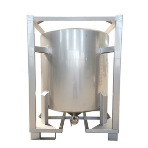 Cylindrical 1000L food grade  stainless steel emulsion storage tank