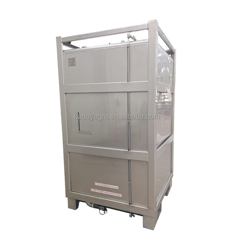 UN Certificate Stainless Steel 550 Gallon Stainless Steel IBC Tank