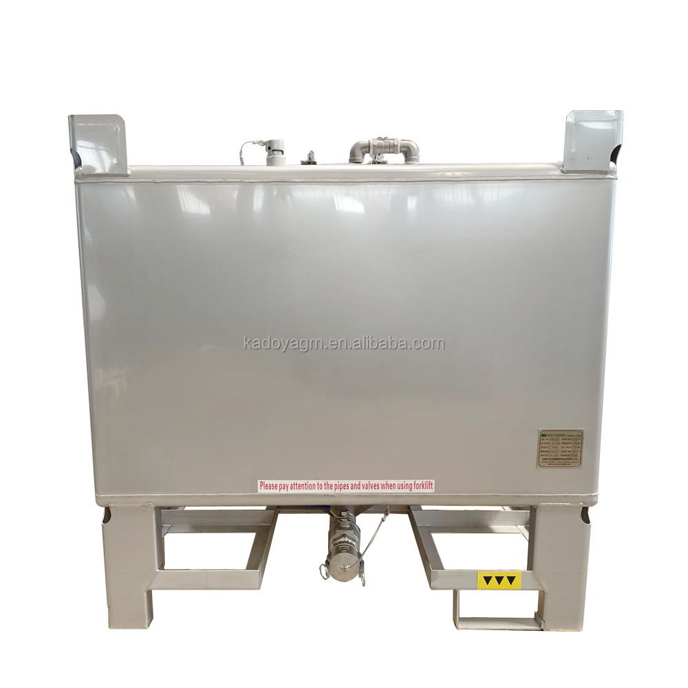 UN Certificate Stainless Steel 550 Gallon Stainless Steel IBC Tank