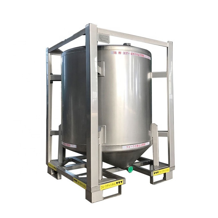 Cylindrical 1000L food grade  stainless steel emulsion storage tank