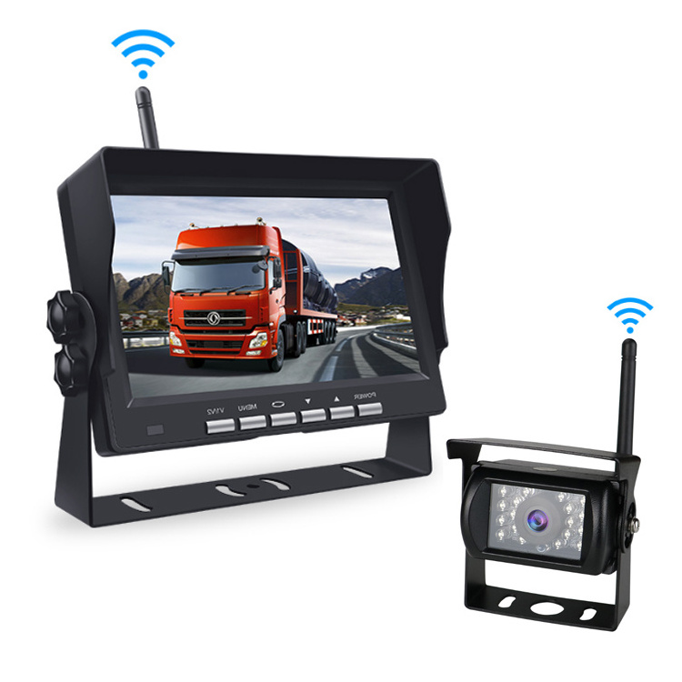 7 inch monitor car parking system 2.4G wireless truck rearview camera wireless backup camera for bus truck