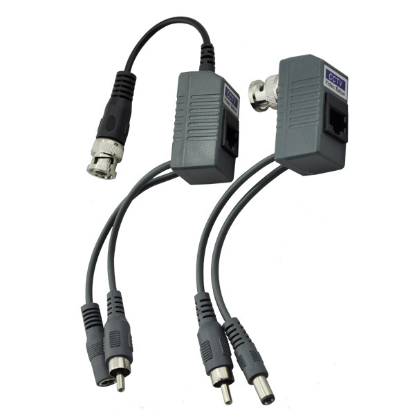 CCTV Surveillance Accesorios Coaxial Video Power and Audio 3 in 1 Transmitter UTP Video Balun