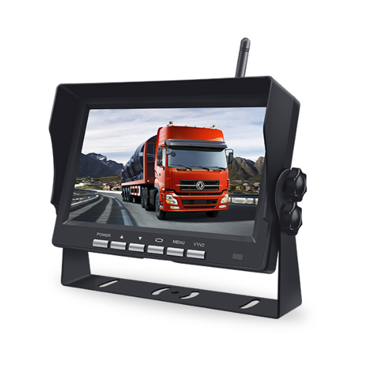 7 inch monitor car parking system 2.4G wireless truck rearview camera wireless backup camera for bus truck