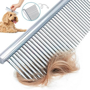 Pet products stainless steel color comb beauty comb