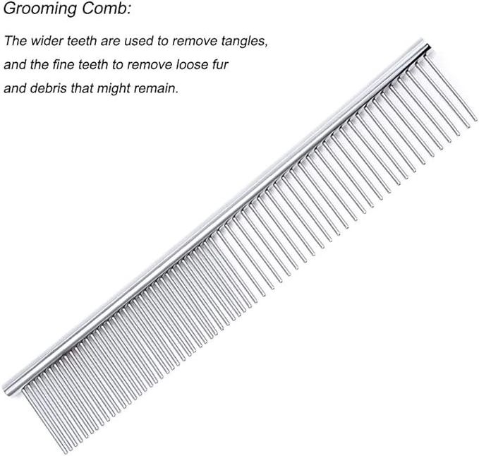 Pet products stainless steel color comb beauty comb