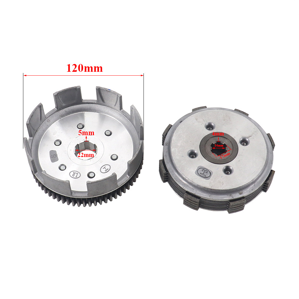 Lifan 150cc 5 Disc 67 Teeth Complete Manual Clutch Assembly Kit For LF140 150 Horizontal Engines Dirt Pit Bike Monkey Bike Parts