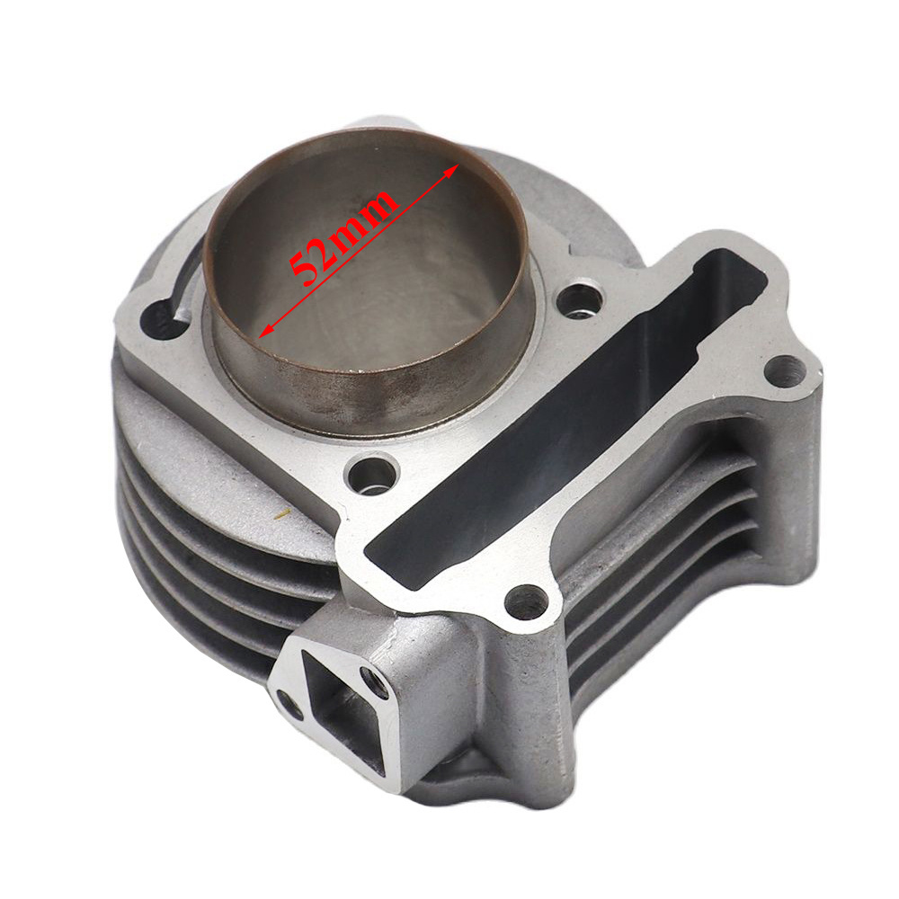 52mm Big Bore Racing Cylinder Gasket Piston Kit For GY6 139QMB 80CC Upgrade 4-Stroke Engine Parts