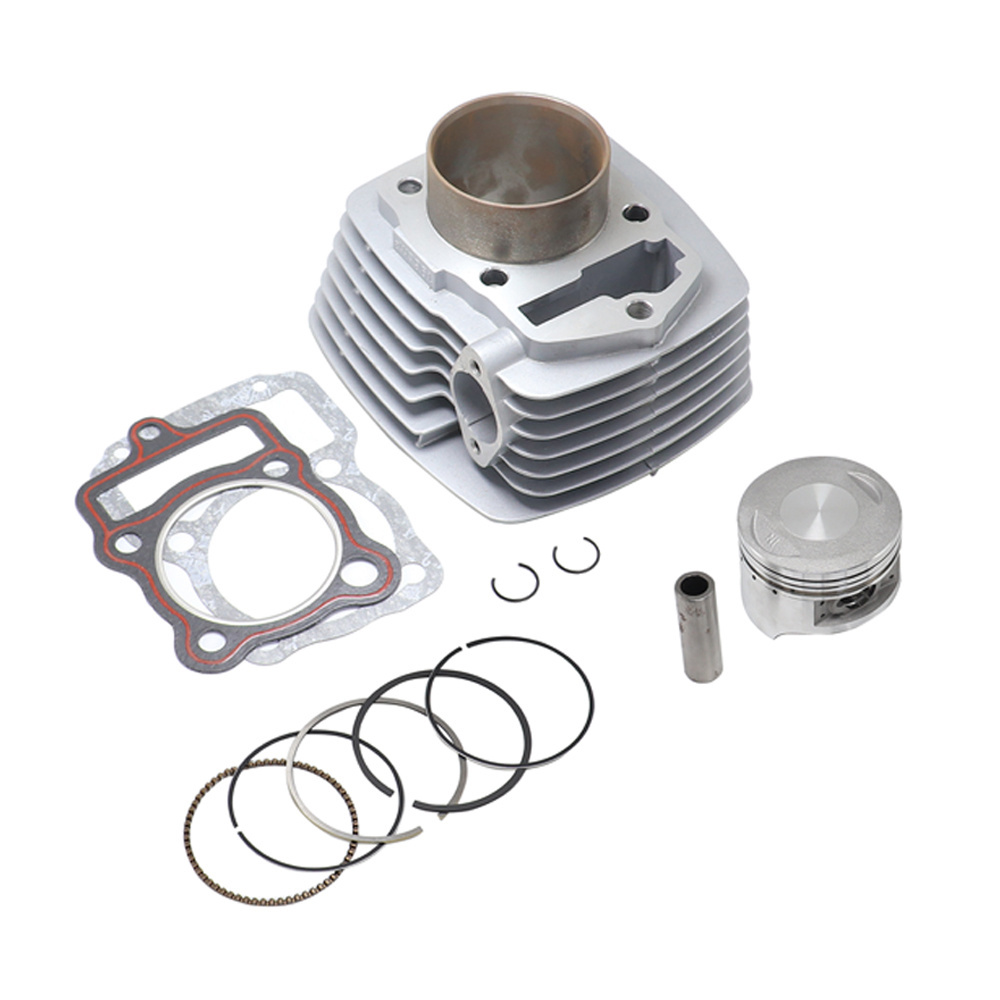 Motorcycle Engine Parts Sleeve Cylinder For Honda ATC 200 XL200 ATC200 CB200 Cylinder Piston Rings Kit 196CM3 63.5mm Bore 200cc