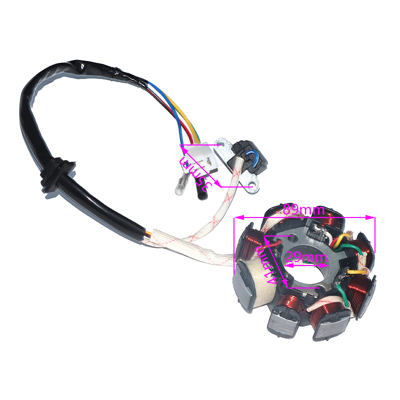 8 Coil 5 Wires Ignition Stator Magneto Replacement for GY6 50CC 60CC 80CC 150cc QMB139 4Stroke ATV TAOTAO Paliden Scooter