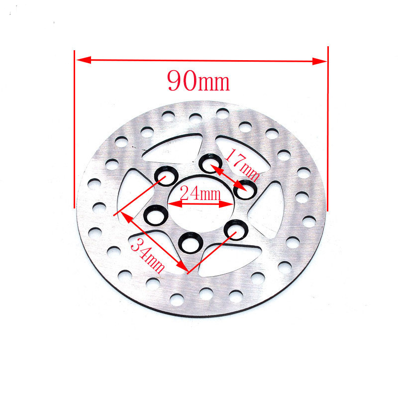 Front Rear Disc Brake With Disc  for 2 Stroke Mini Dirt Bike pocket bike ATV 49CC  Pads Brake Disc Plate Gas