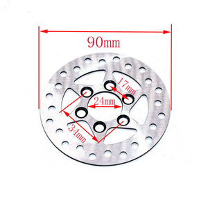 Front Rear Disc Brake With Disc  for 2 Stroke Mini Dirt Bike pocket bike ATV 49CC  Pads Brake Disc Plate Gas