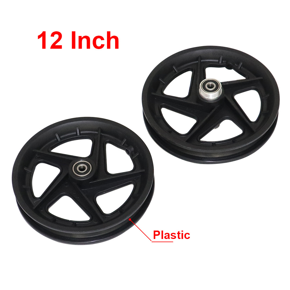 1 Pair 12 Inch Wheel Tyre Plastic Rim Hub For 12x2.5 12x2.125 12x3.0 Electric Scooter Bike Motorcycle Accessories