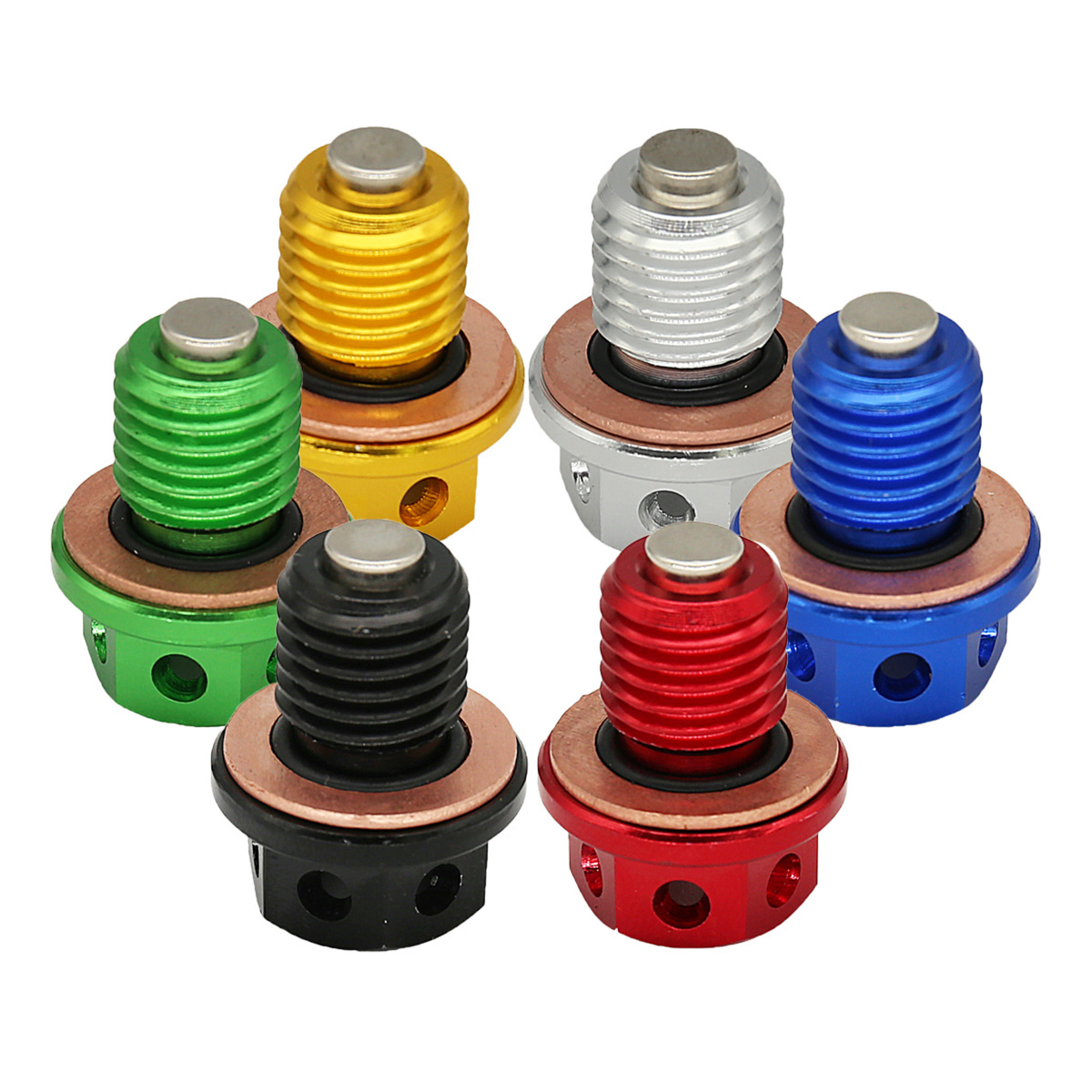 6 Color Engine Oil Magnetic Drain Bolt Plug For 50cc 90cc 110cc 125cc-160cc Lifan YX Zongshen Loncin Honda Kawasaki Suzuki